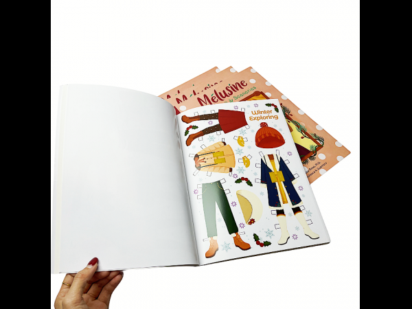 Printing case: Hot sales Paper doll cut and dress up character book for kids