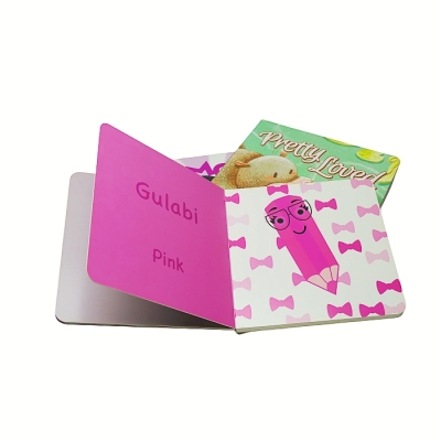 Card board book printing for babyes kids learning color book busy book board game for toddle