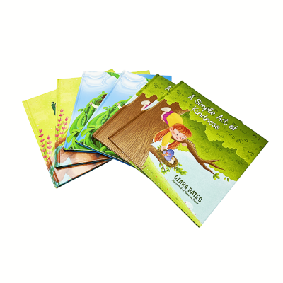 Custom book printing 8.5x8.5 hardcover education story book printing quiet book for kids