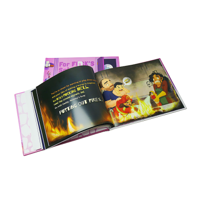 Self Publishing hardcover print your own children‘s book 8x6in horizontal book printing