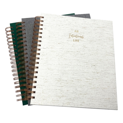 Custom Printing Hardcover Large Small Size A5 B5 Spiral Prayer College Ruled Notebook Print Service Spiral Bound Journal