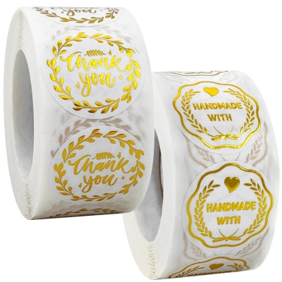 Custom Vinyl Roll Labels Qr Codes Serial Numbers Stickers Thank You Stickers UV Cartoon Stickers Printing
