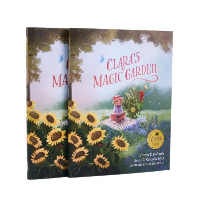 Recycled Paper Custom Book Printing Service Photo Picture Dust Jacket Hardcover Children Illustration Story Book Printing