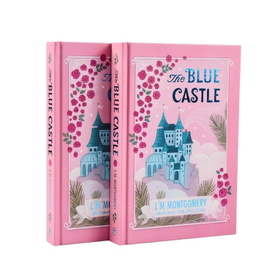 Hardcover Fiction Book Print Service Sprayed Gild Edge Custom Hardback Bound English Novel Book Printing