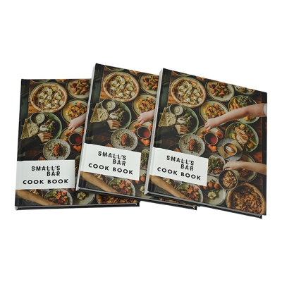Custom Hardcover Book Professional Hardback Recipe Book Cookbook Printing Service