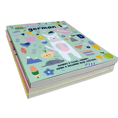 Film Lamination Custom Softcover Textbook Student Exercise Book Printing Service