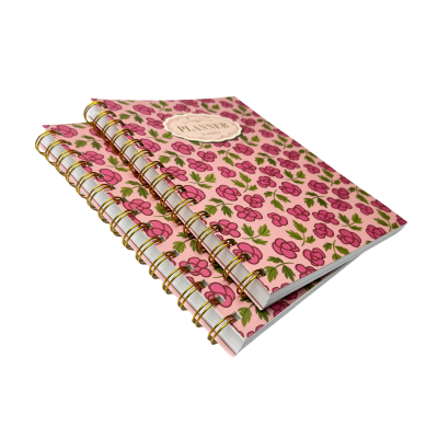 Custom Logo Spiral Notebook Wire-O Agenda Book with Pocket Journal Planner Printing