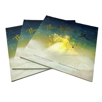Gold Foiling Custom Hardcover Children Book Prinitng Service Kids Picture Book Printing