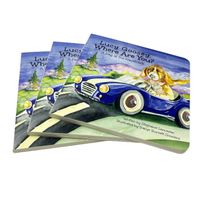Professional Printing Factory Custom Size Cardboard Book Children Alphabet Number Round Corner Thick Board Book Printing