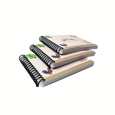 Thick Paper Softcover Spiral Book Printing Custom Spiral Coil Children Book Printing