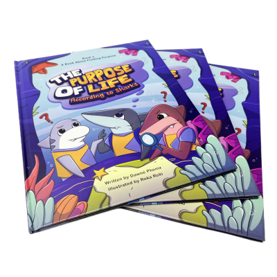 Full Color Custom Hardback Children Photo Album Kids Bedtime Story Comic Book Hardcover Picture Book Printing