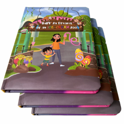 Mounted Paperboard Book Custom Hardcover Kids Cardboard Story Book Preschool Toddlers Education Board Book Printing Service