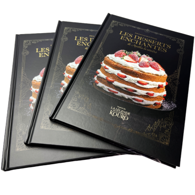 ﻿ Art Paper Custom Spot UV Cover Promotion American Food Menu Hardcover Recipe Cook Book Printing