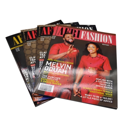 Customized Special Glossy A3 Catalog/ Brcohure/ Magazine Printing Coated Paper Perfect Binding 